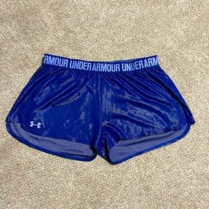 Blue Under Armour shorts, Women’s Large
